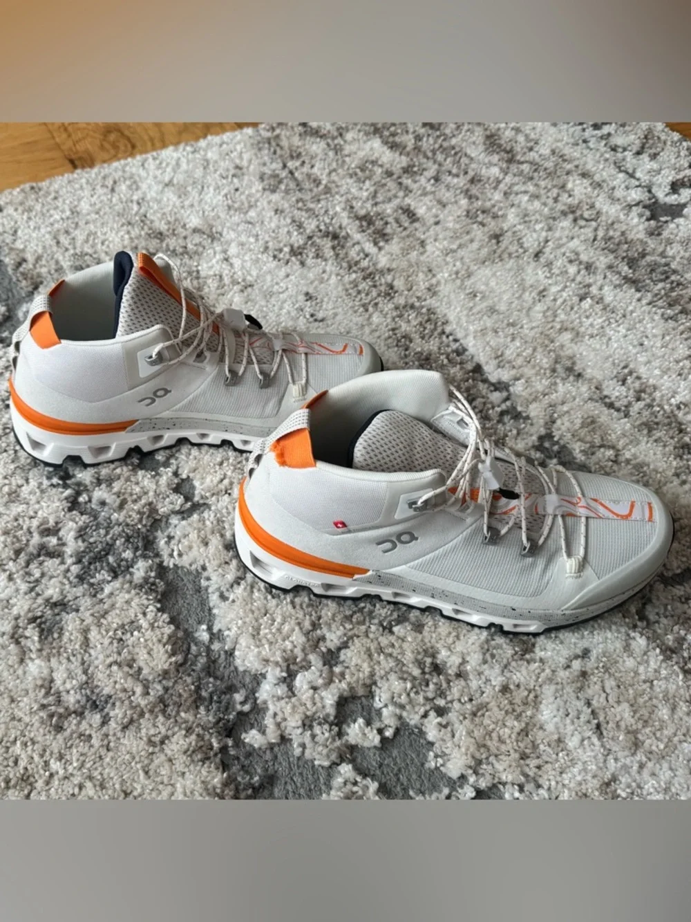 On Running Cloudtrax White&Orange and hiking shoes M 8